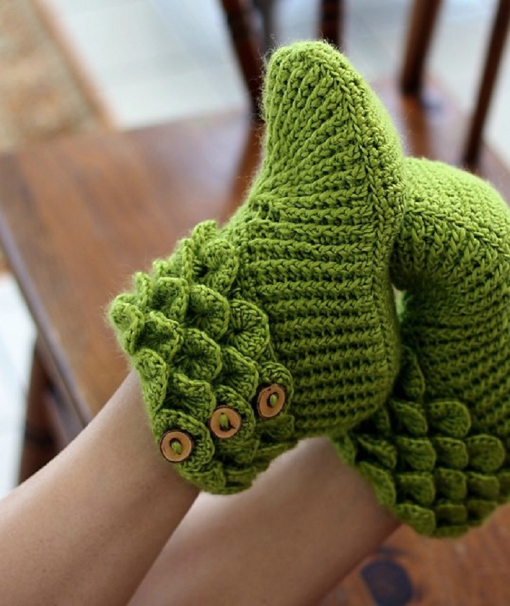 Botinhas de crochê são muito confortáveis e estilosas (Foto: Reprodução)